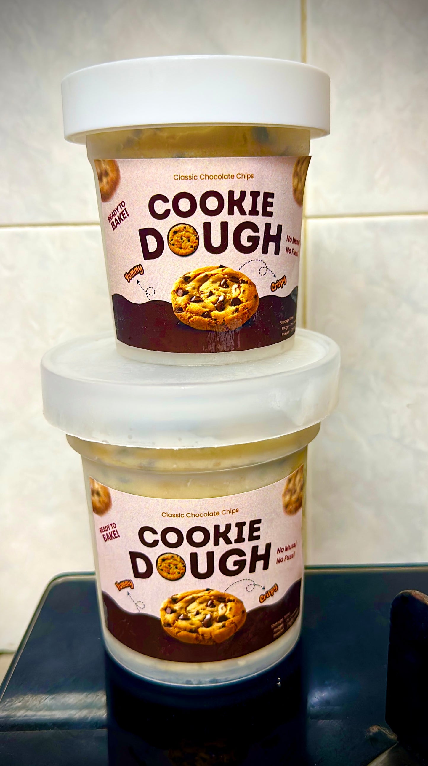 Classic Chocolate Chips Cookie Dough - Ready to bake!