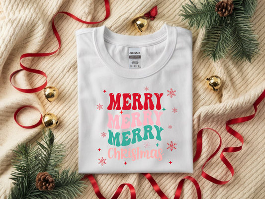 Merry Merry Christmas T-Shirt Design