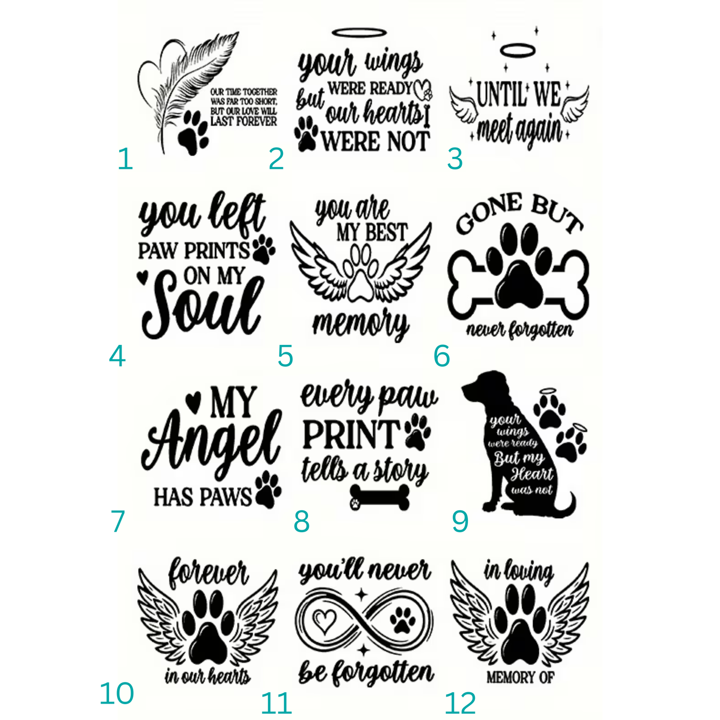 Pawprint Memorials Candle