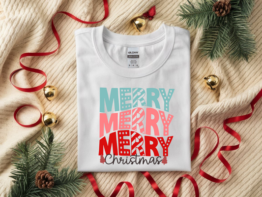 Merry Merry Christmas T-Shirt Design