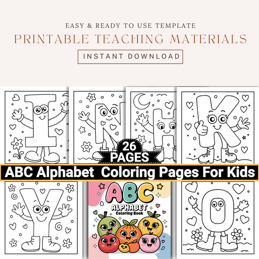 ABC Alphabet Coloring Pages for Kids