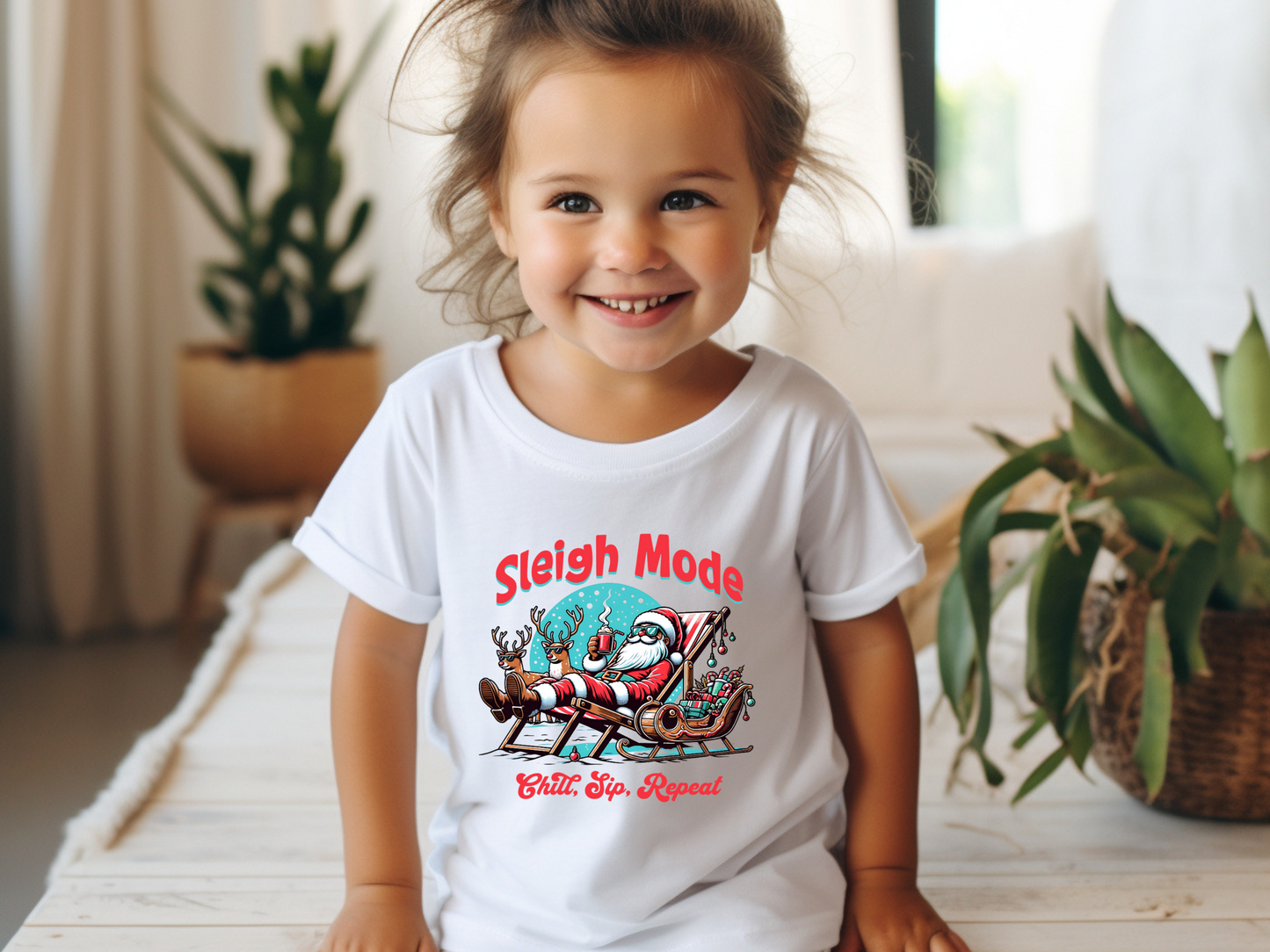 Sleigh Mode Christmas T-Shirt Design
