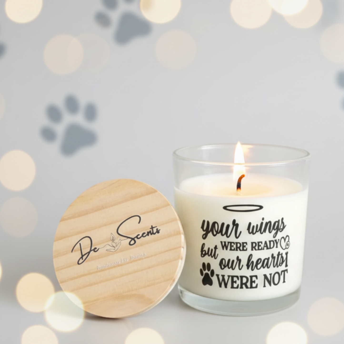 Pawprint Memorials Candle