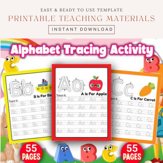 Letter Tracing Activity Book for Kids