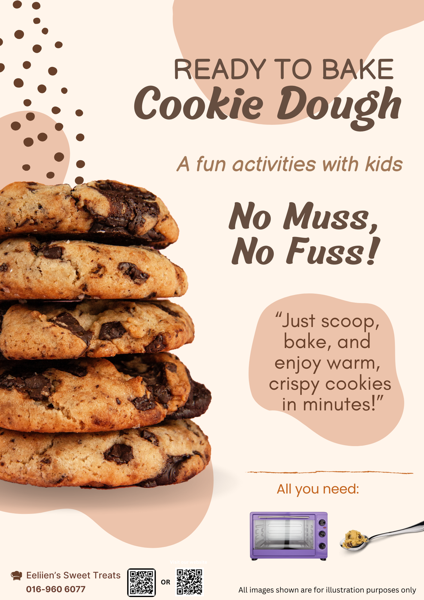 Classic Chocolate Chips Cookie Dough - Ready to bake!