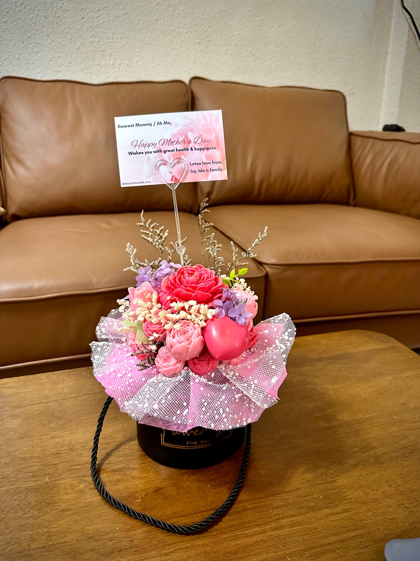 Scented Candle Flower Box Large Size