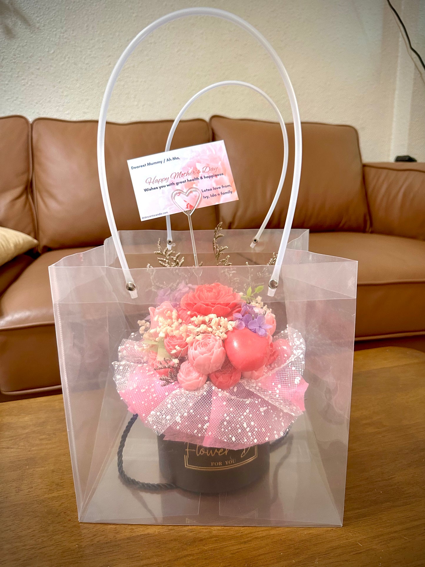 Scented Candle Flower Box Large Size