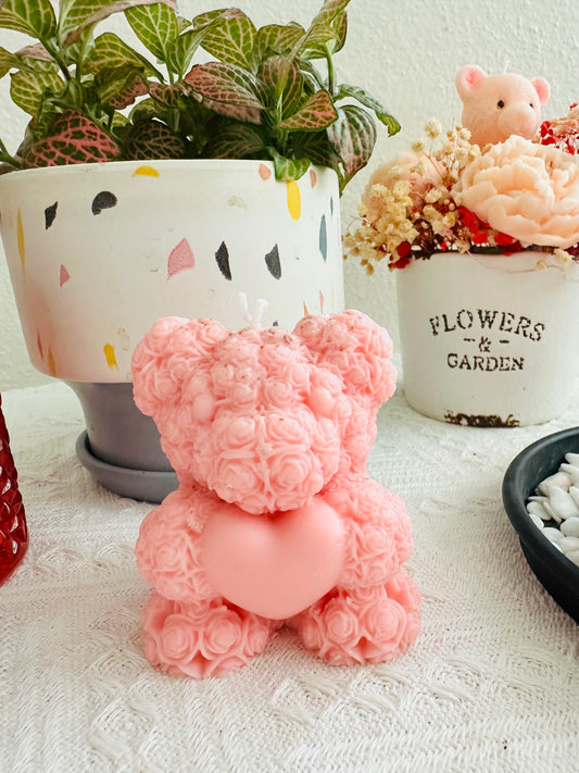 Medium Rose Teddy Bear