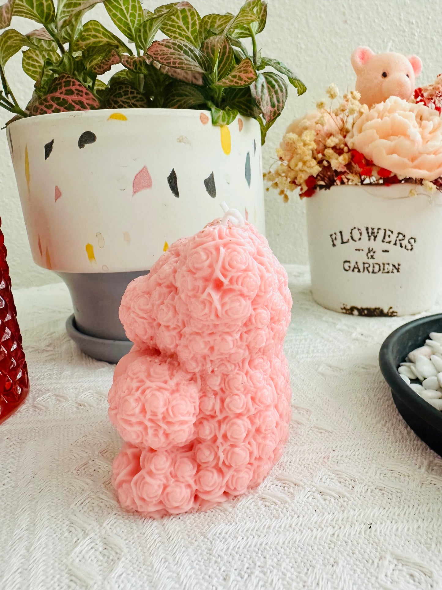 Medium Rose Teddy Bear