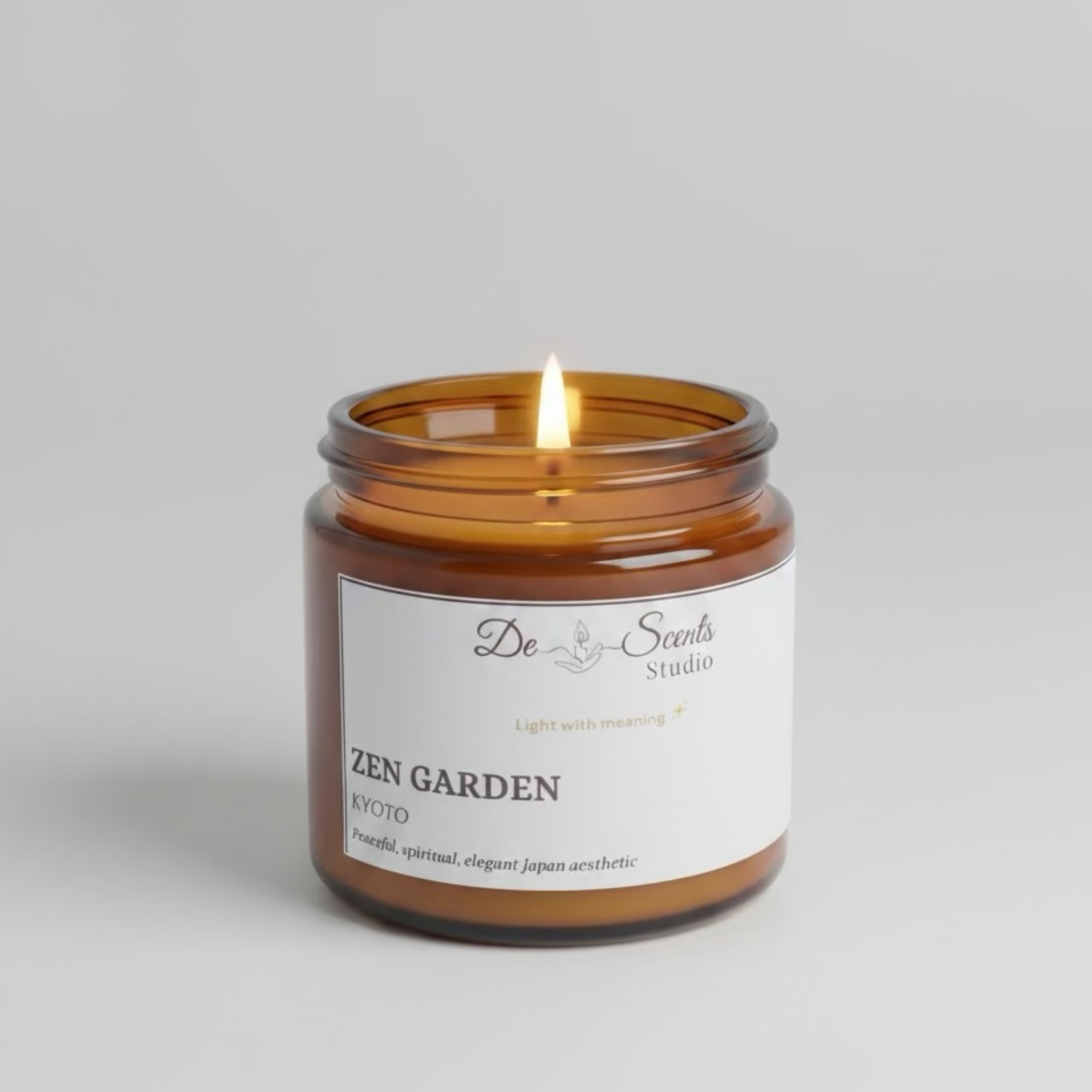 Kyoto Scented Candle 50g Amber Jar