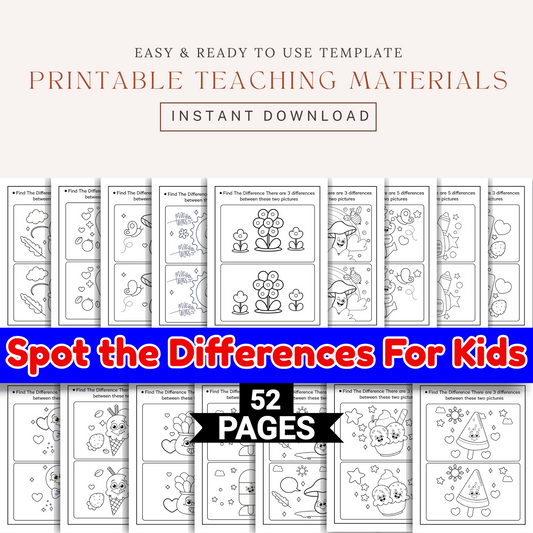 Spot the Differences Book for Kids