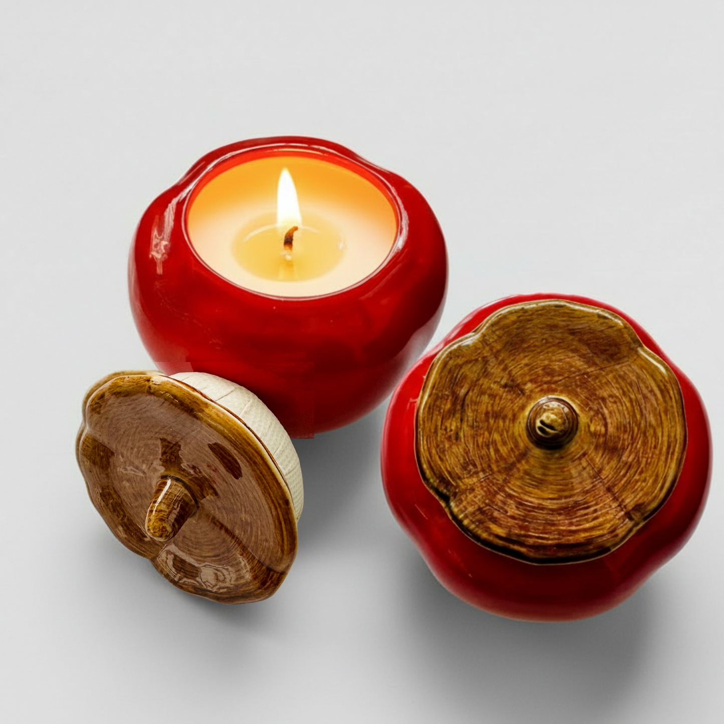Red Persimmon Candle Jar - Sandalwood (Pre-order)