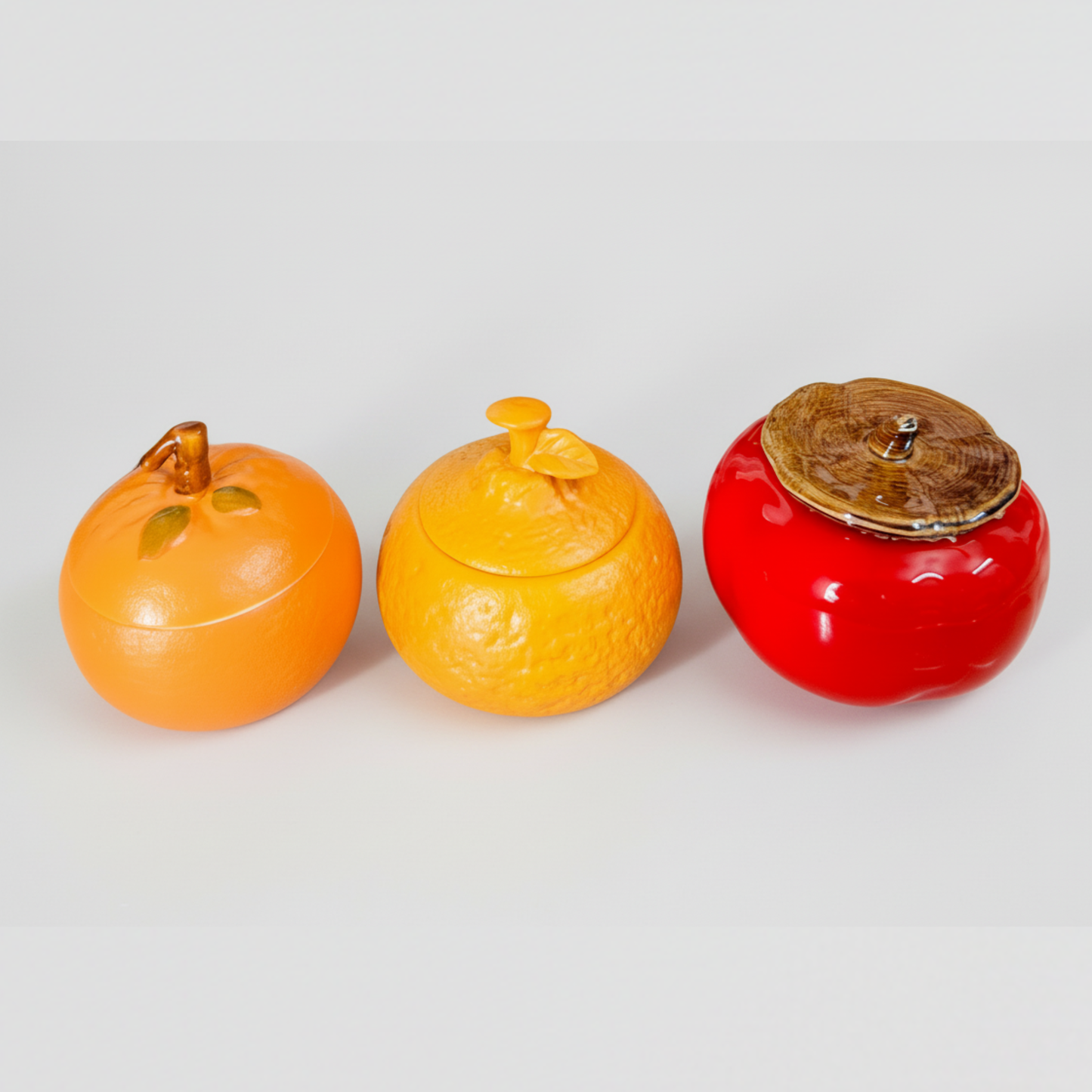 Orange Ceramic Jar Candle - Sandalwood (Pre-order)