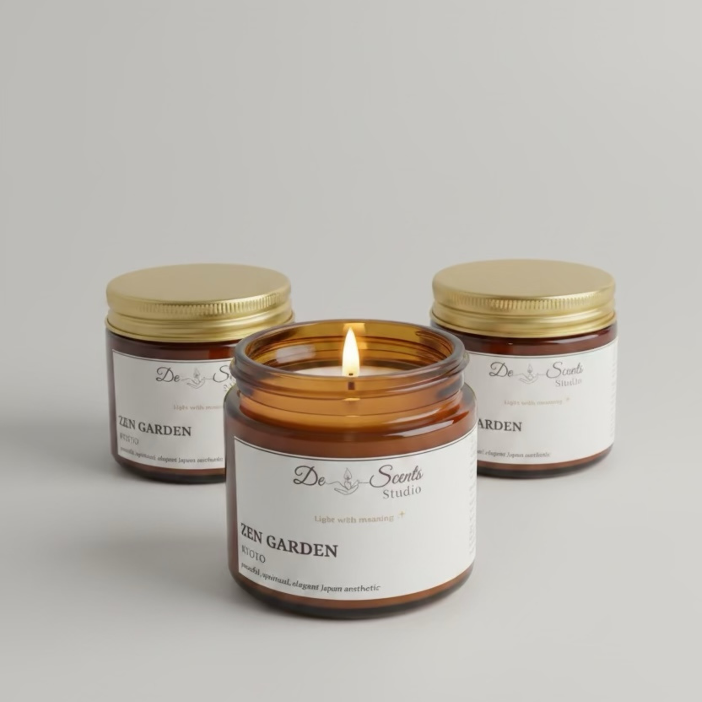 Kyoto Scented Candle 50g Amber Jar